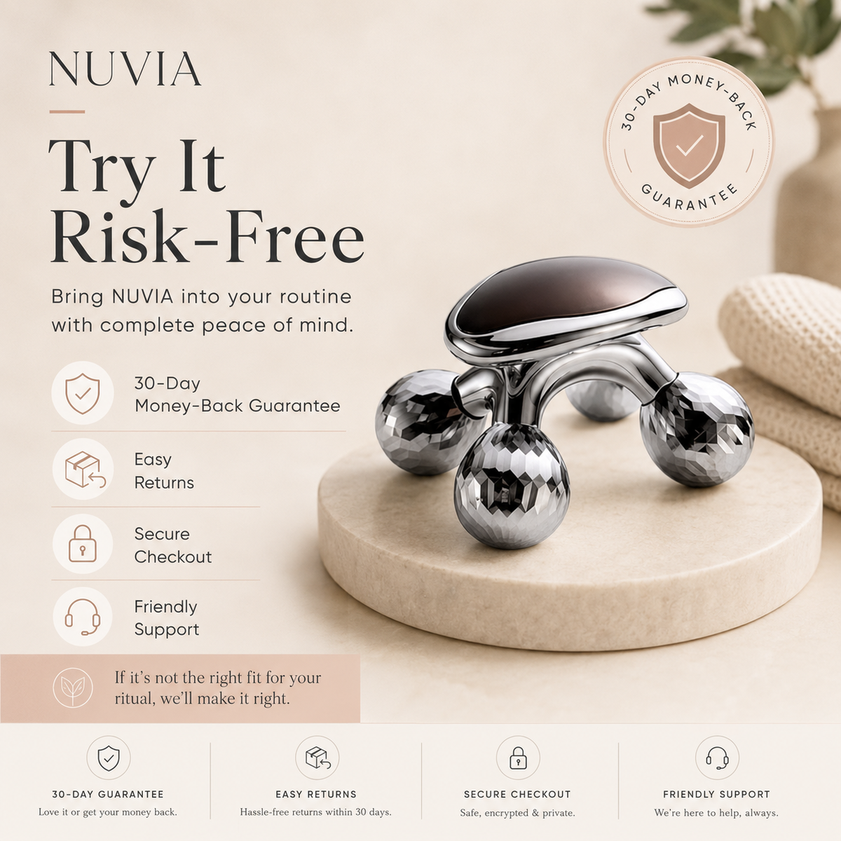 NUVIA 4-Ball Massage Roller